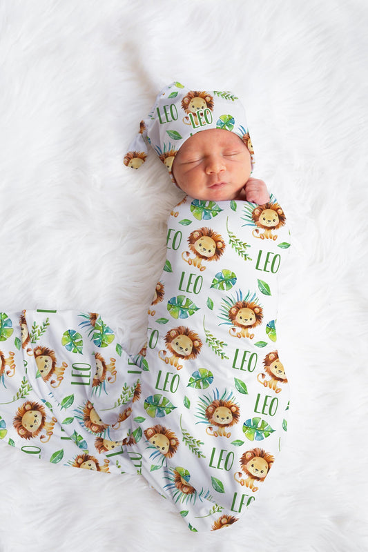 Lion Swaddle Set, Safari S3