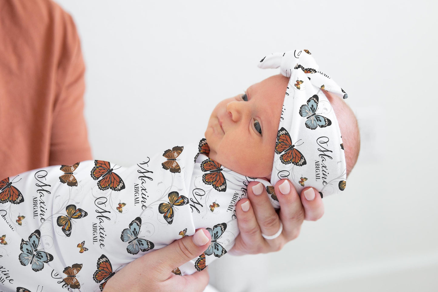 Boho Neutral Butterfly Swaddle Set, G58