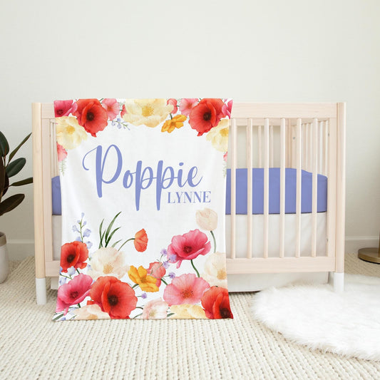 Poppy Girl Blanket, Floral F80