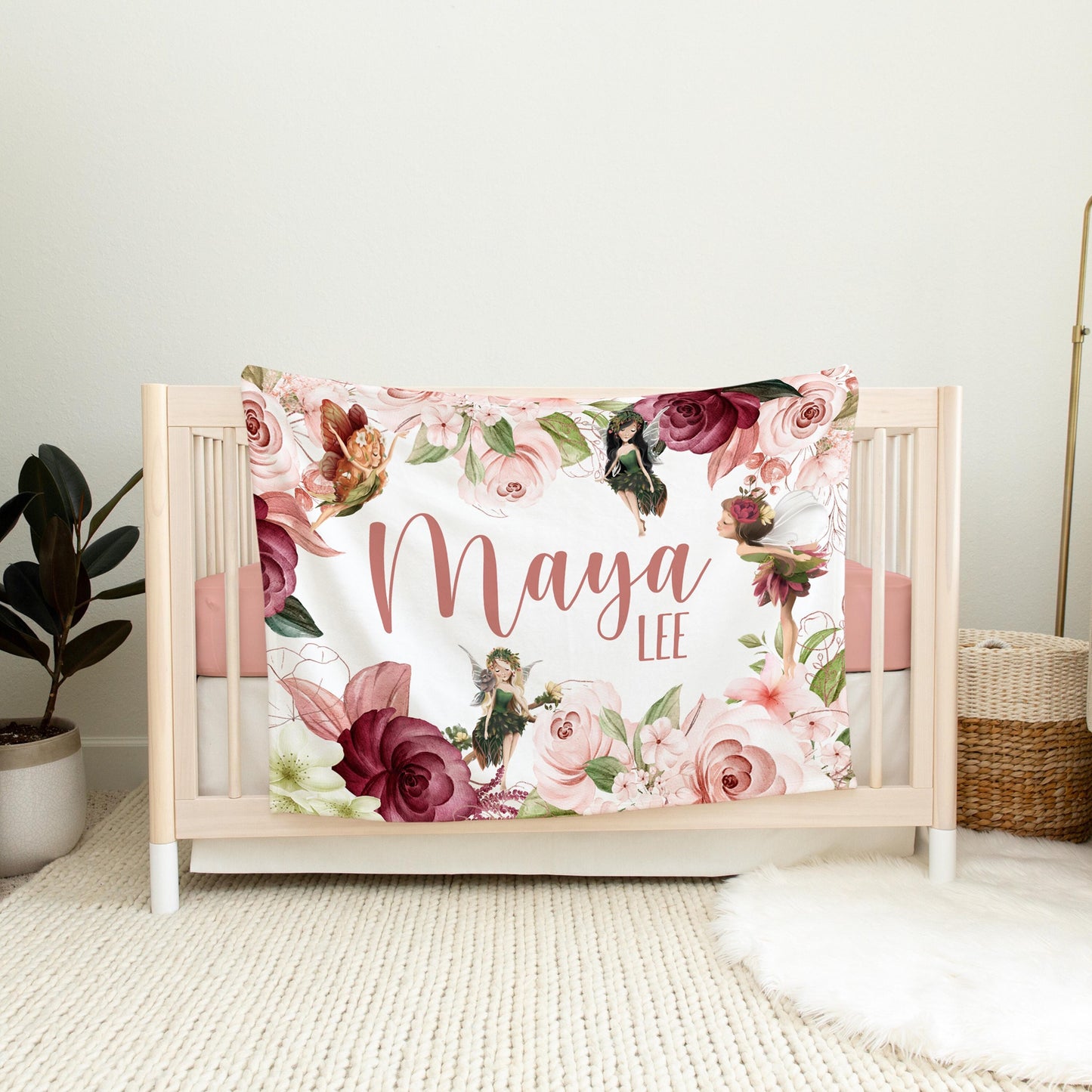 Fairy Garden Nursery Baby Blanket, F84