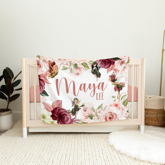 Fairy Garden Nursery Baby Blanket, F84