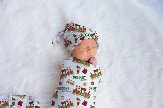 Christmas Train Swaddle Set, T55