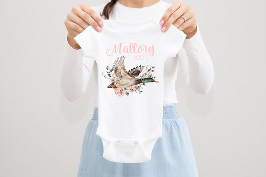 Girl Duck Baby Bodysuit, B33