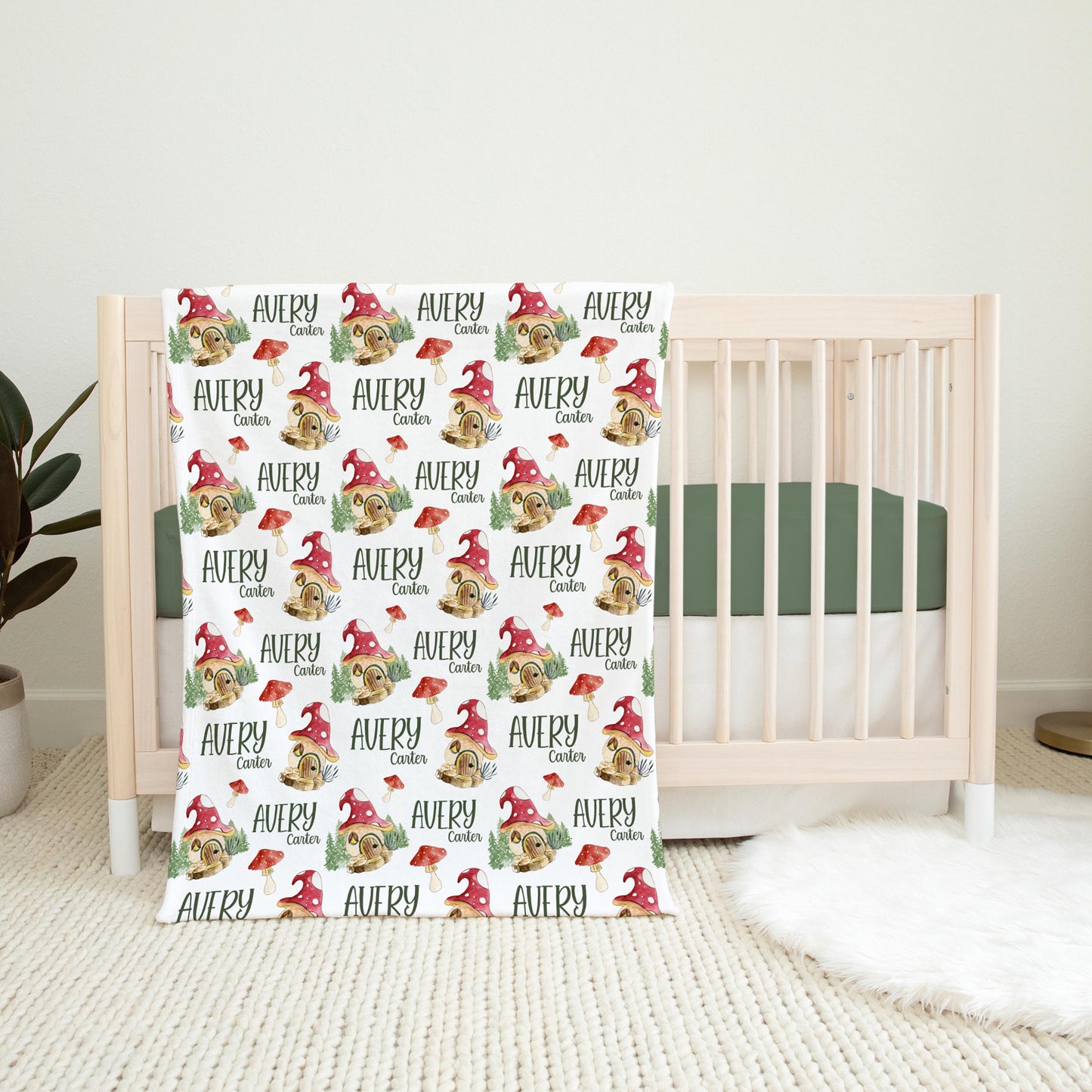 Woodland Mushroom Swaddle Set, W43