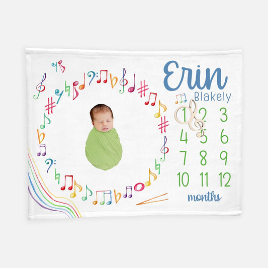 Music Milestone Blanket, G45