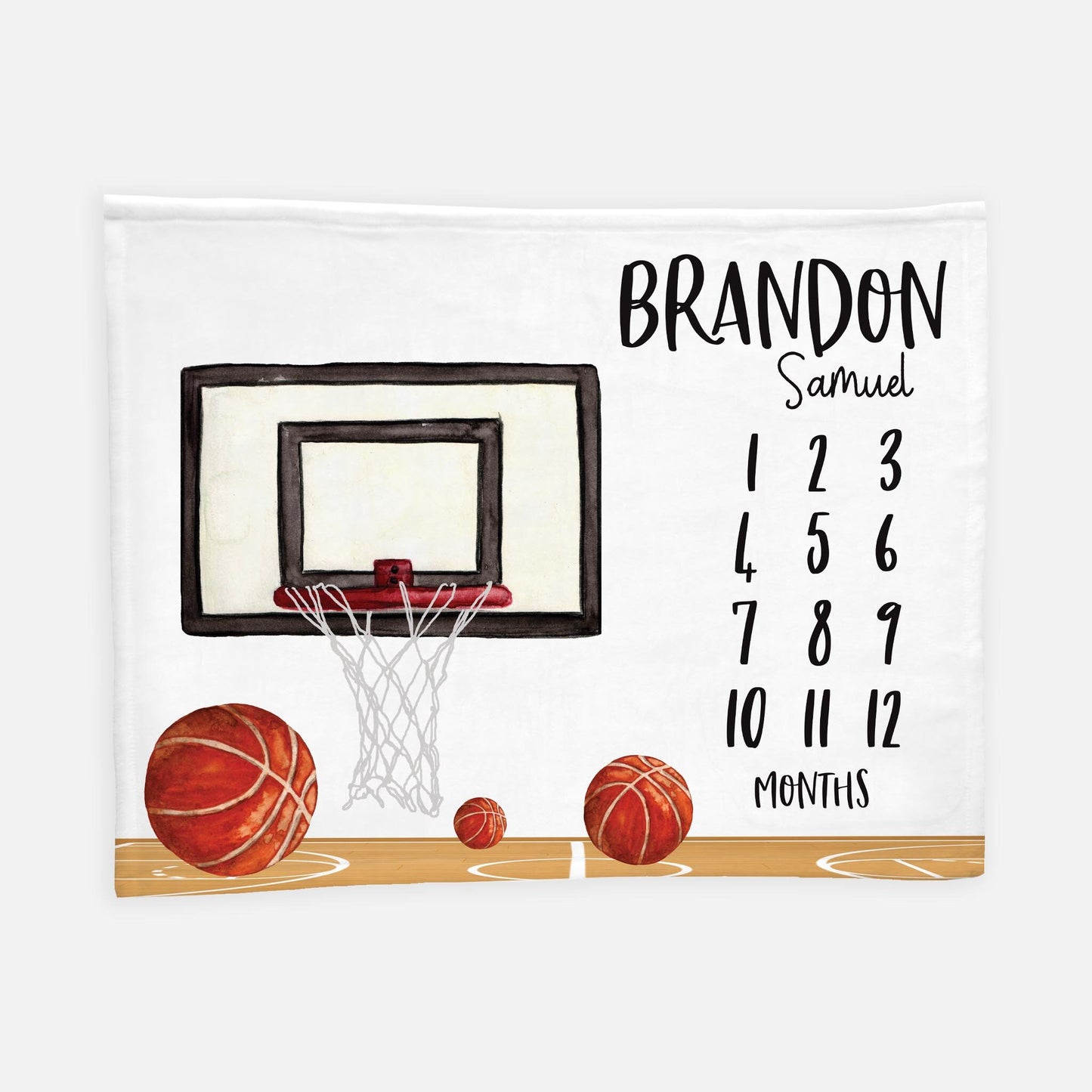 Basketball Milestone Blanket, B52