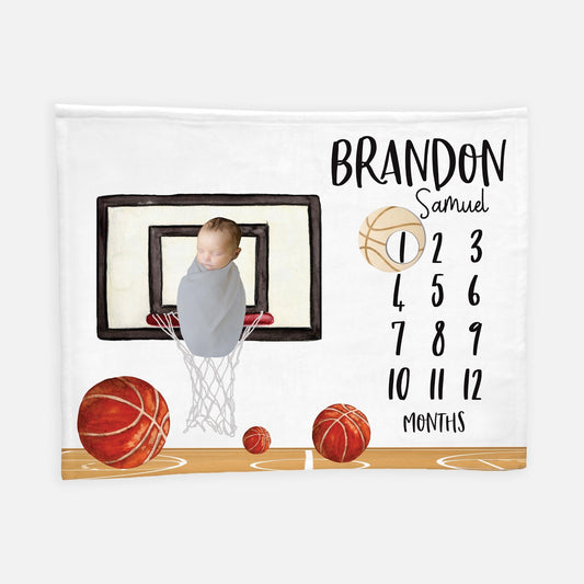 Basketball Milestone Blanket, B52