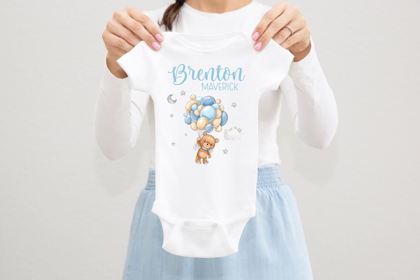 Boy Bear Lullaby Baby Bodysuit, T57