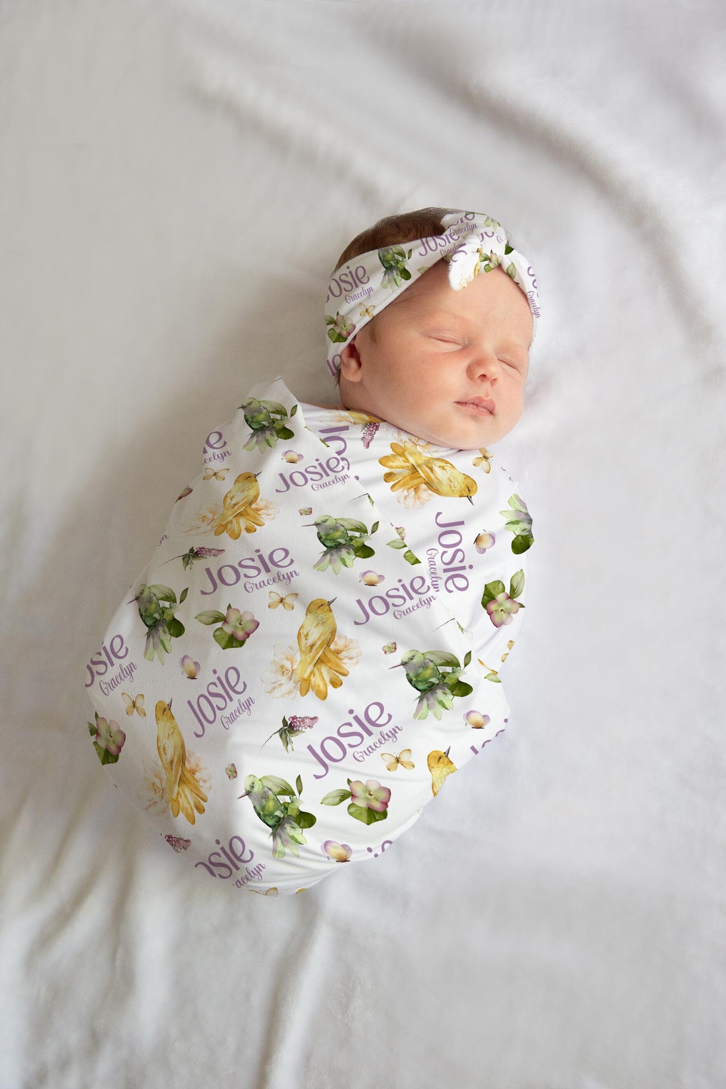 Hummingbird Swaddle Set, G49