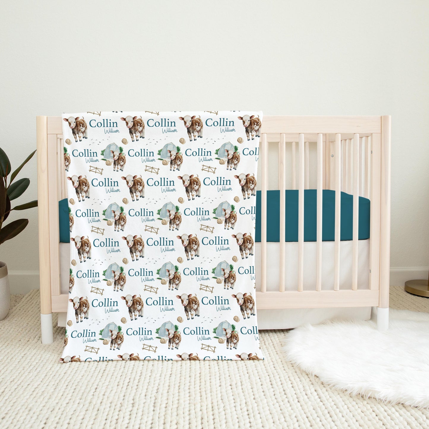 Cow Farm Swaddle Set, C37