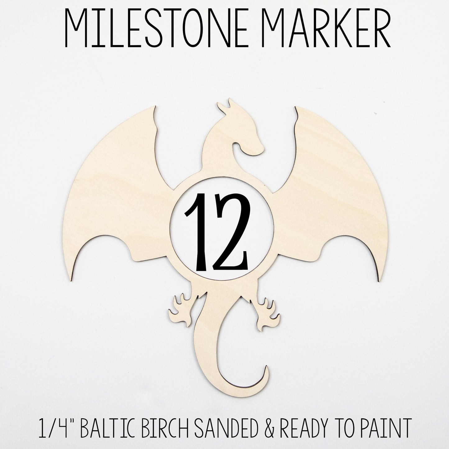 Dragon Baby Milestone Blanket, Baby Boy G52