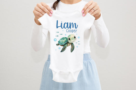 Turtle Baby Bodysuit, O33