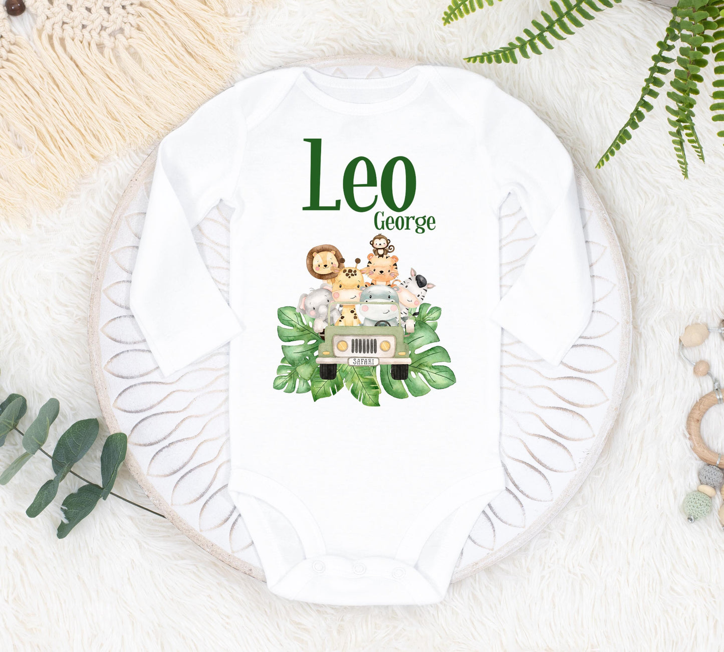 Safari Baby Bodysuit, S53