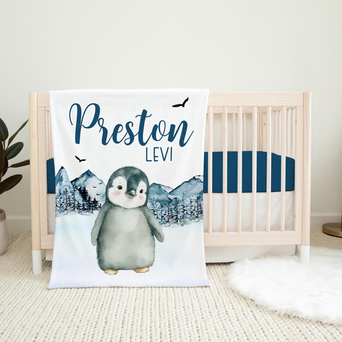 Penguin Blanket, Arctic Animal B61