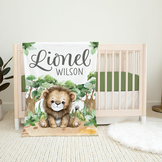 Lion Baby Blanket, Safari S54