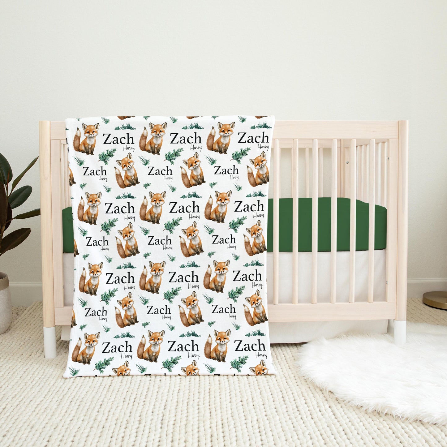 Fox Swaddle Set, Woodland W50