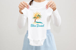 Beach Baby Bodysuit, Sunshine Baby Outfit, T61