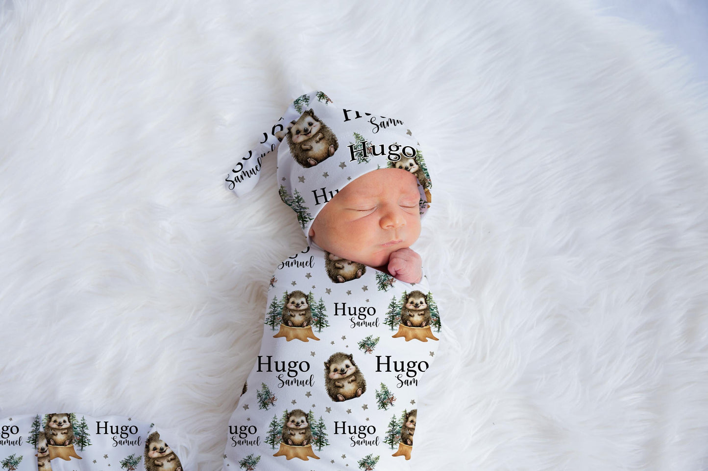 Hedgehog Swaddle Set, Woodland W55