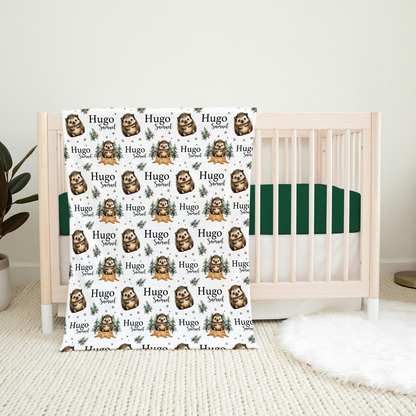 Hedgehog Swaddle Set, Woodland W55