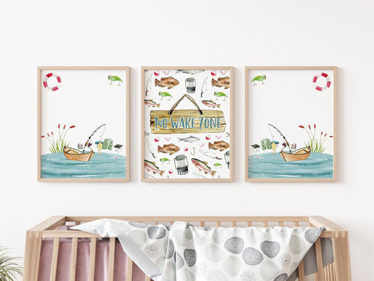 Fishing Nursery Wall Art Poster, O24