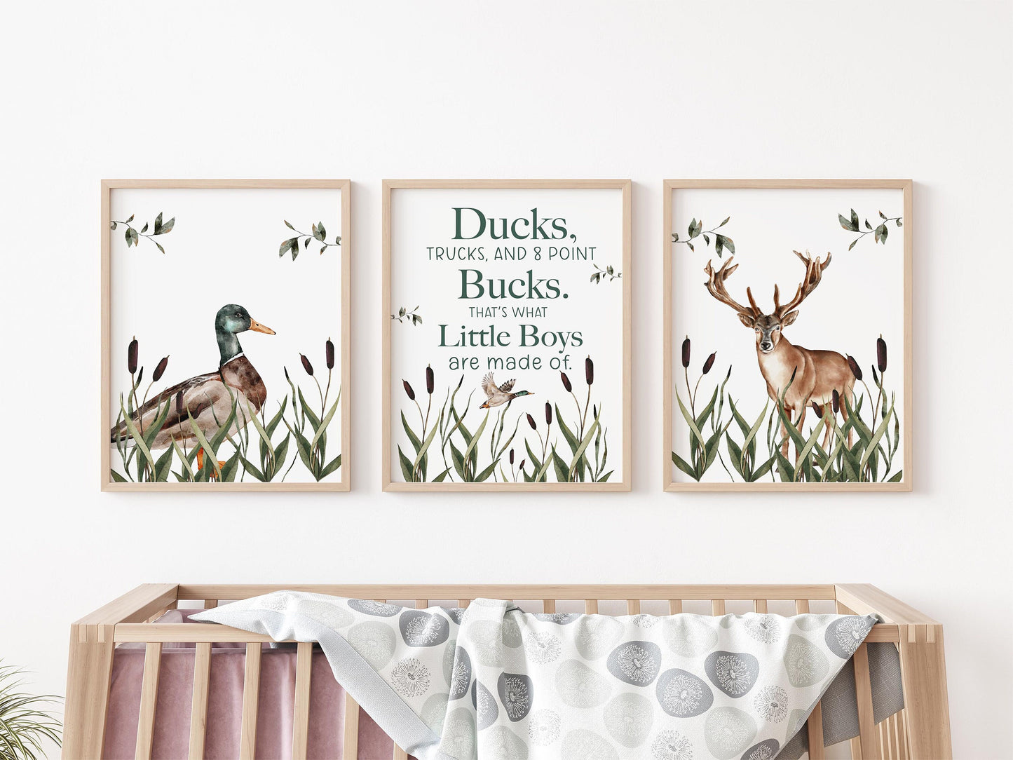 Hunting Nursery Wall Art Poster, B33, W48