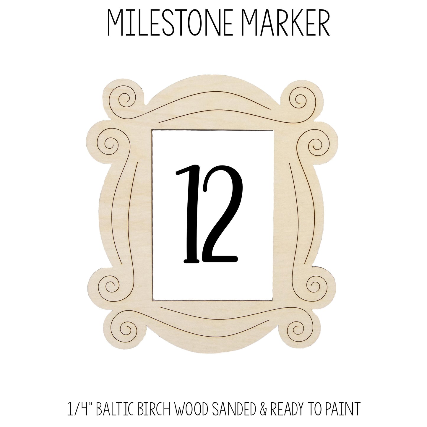 Frame Milestone Marker for Milestone Blanket