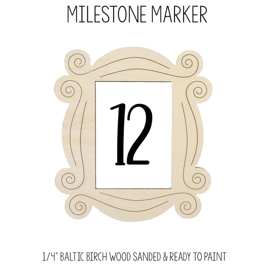 Frame Milestone Marker for Milestone Blanket