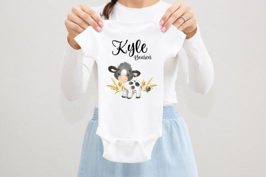 Cow Baby Bodysuit, C1