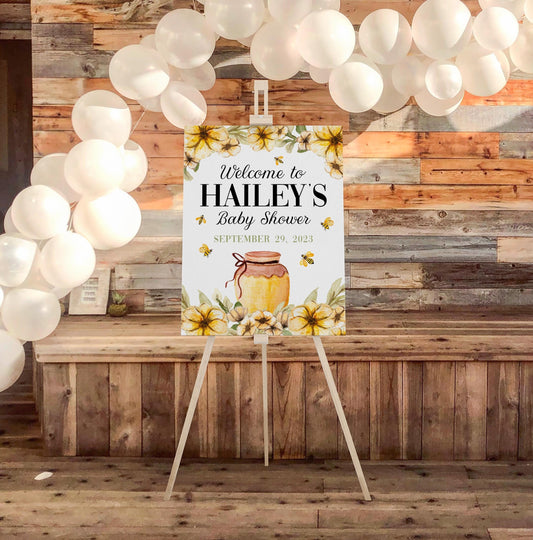 Honey Bee Baby Shower Welcome Sign, F46