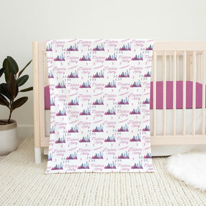 Adventure Awaits Girl Swaddle Set, Mountain Swaddle M21