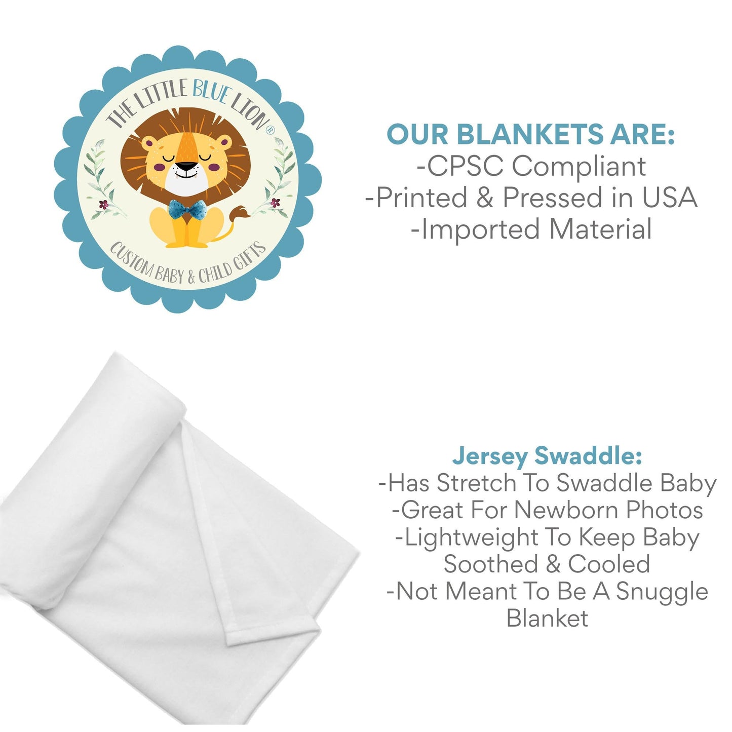 Baby Name Swaddle Set, Personalized Baby Name Blanket