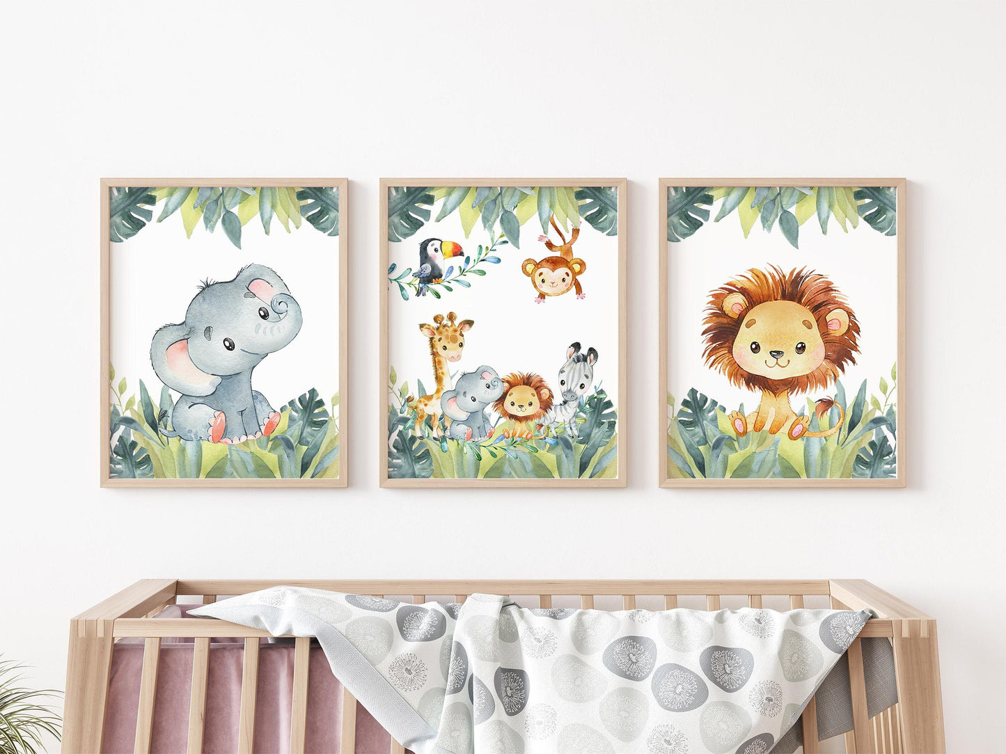 Safari Nursery Wall Art Poster, Adventure Nursery Decor, S3