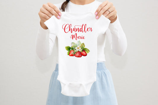 Strawberry Baby Bodysuit, G64