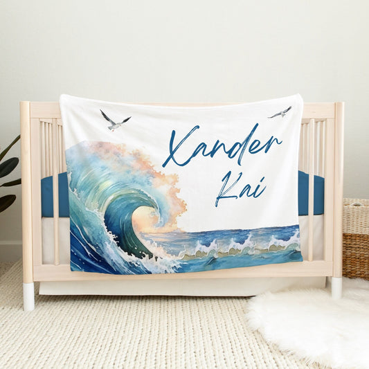 Ocean Waves Blanket, Surfer O40