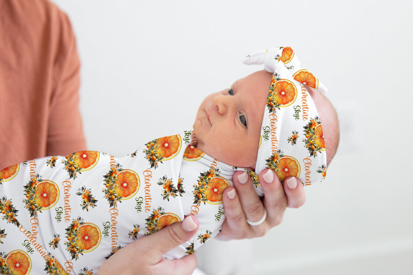 Oranges Baby Swaddle Blanket, Summer Fruit G65