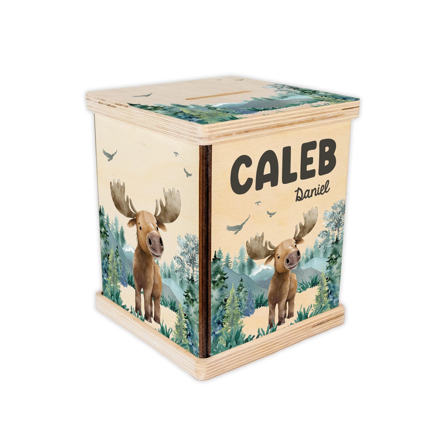 Moose Piggy Bank, Boy, W44