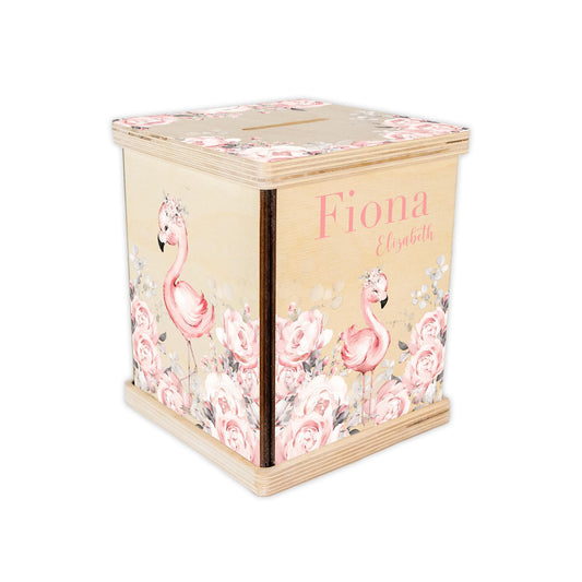 Flamingo Piggy Bank, Tropical G44