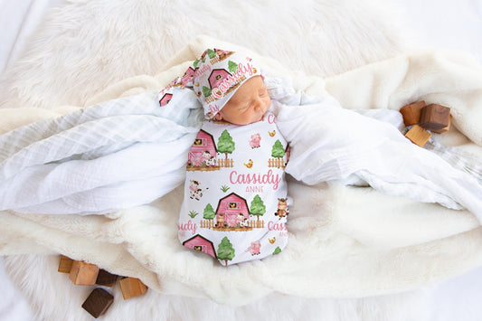 Girl Farm Swaddle Set, C45