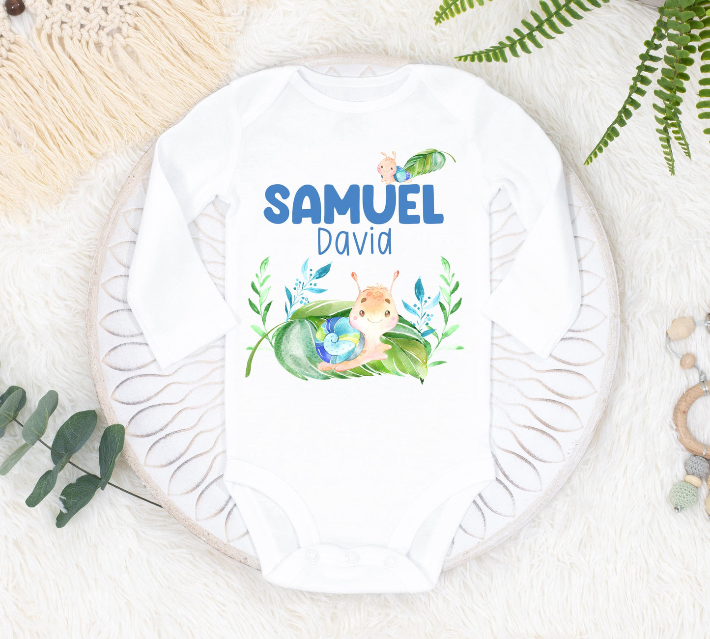 Snail Baby Bodysuit, B71