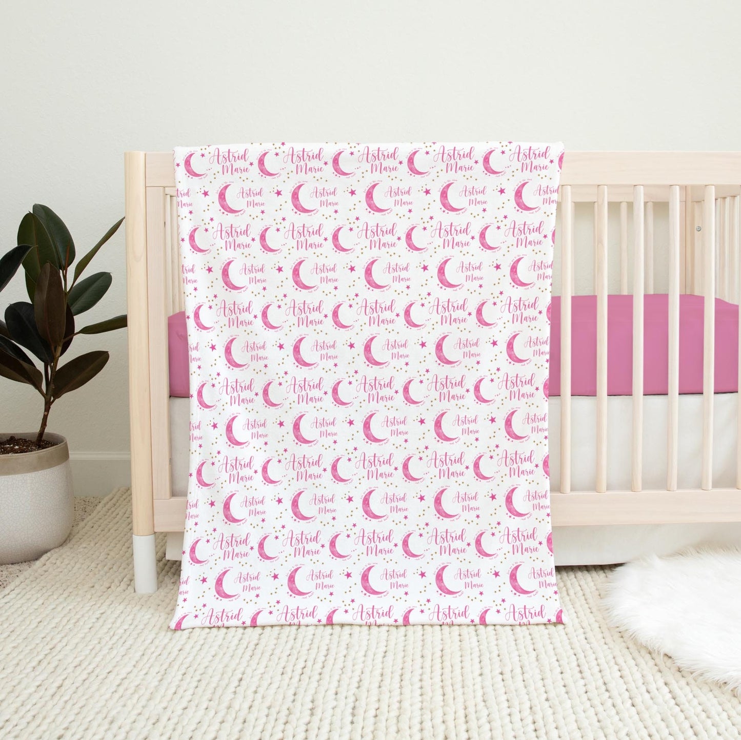 Luna Swaddle Set, Love You To The Moon and Back, GirlT10