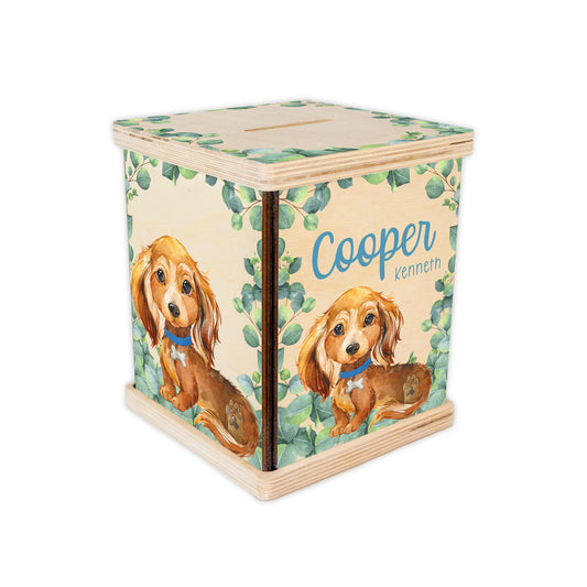 Puppy Piggy Bank, Dachshund Boy B72