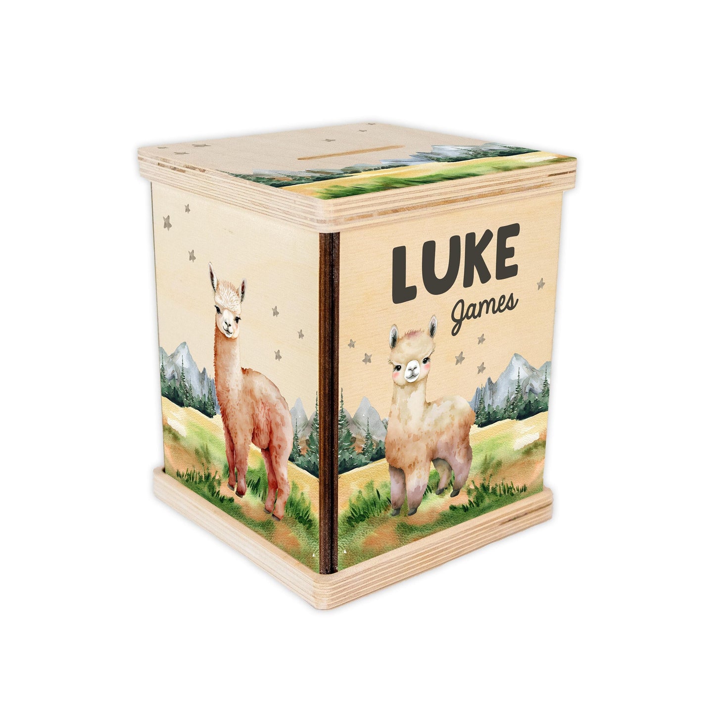 Alpaca Llama Piggy Bank, Baby Boy Gift, M29