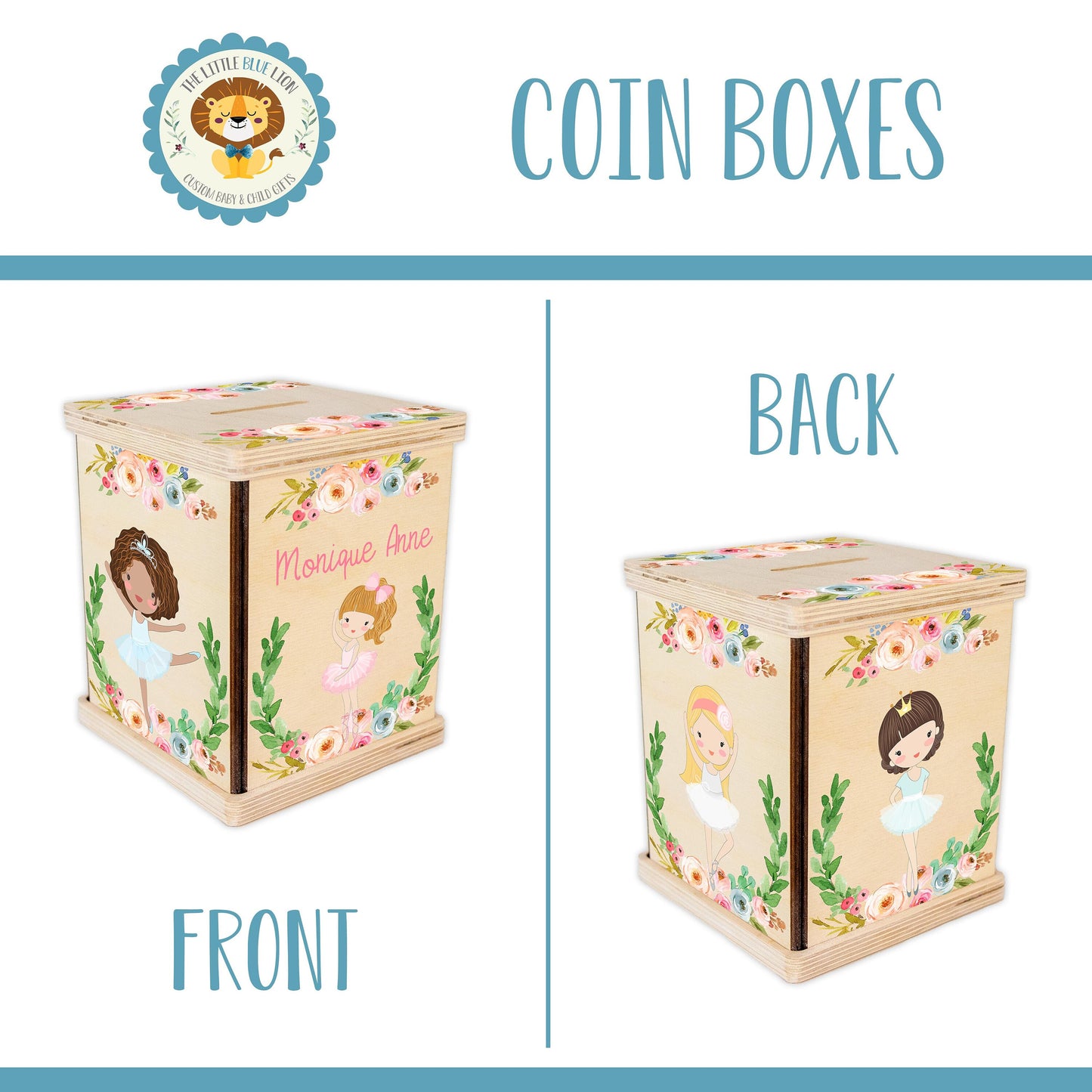 Ballerina Piggy Bank, Custom Coin Bank