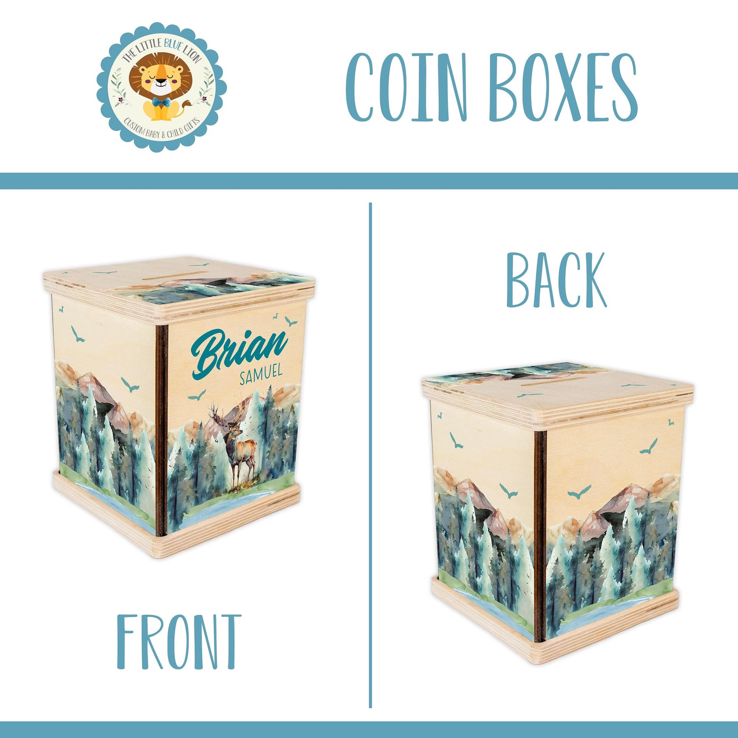 Mountain Buck Piggy Bank, Boy W52