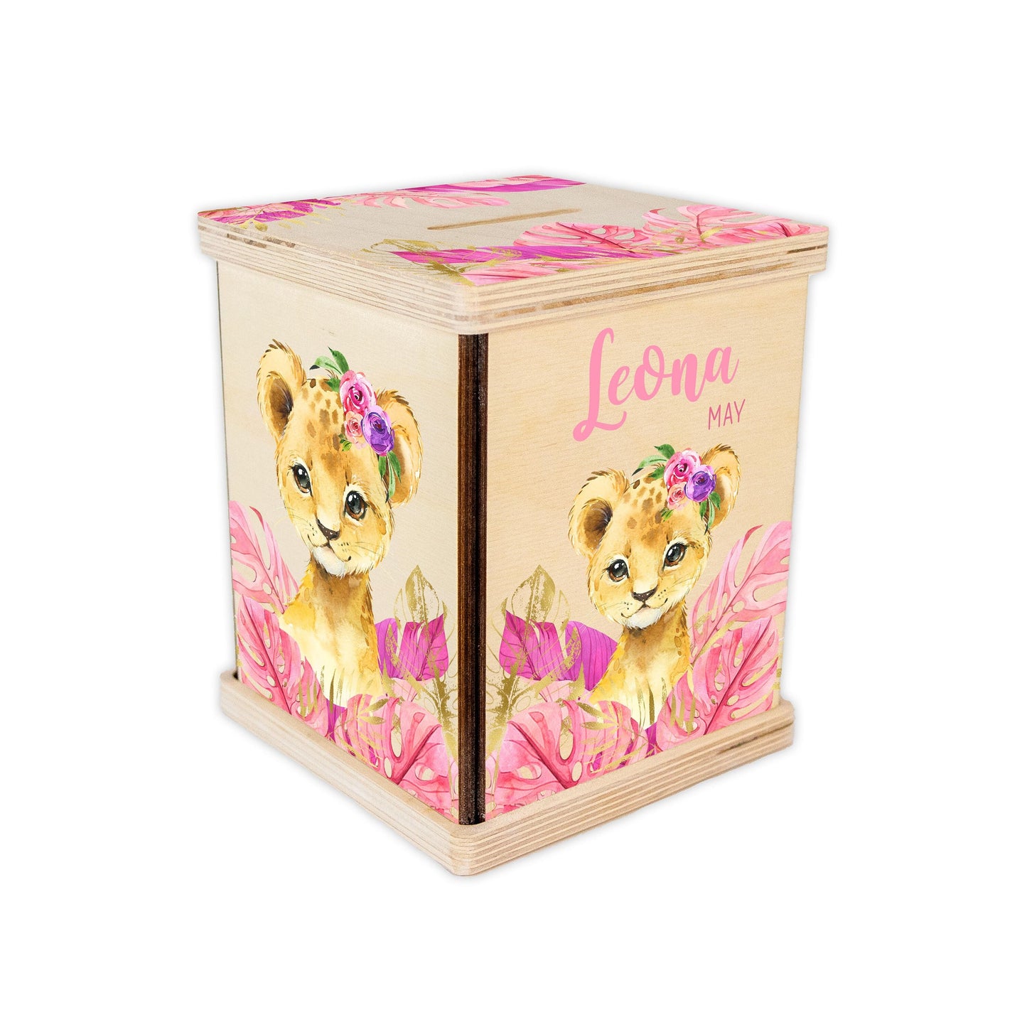 Lioness Piggy Bank, Jungle Safari Boy S31