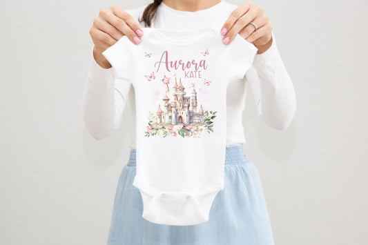 Princess Baby Bodysuit, Castle G73