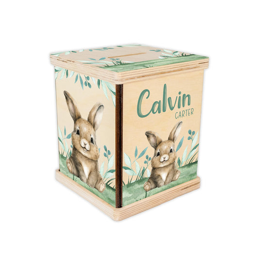 Bunny Personalized Piggy Bank, B59