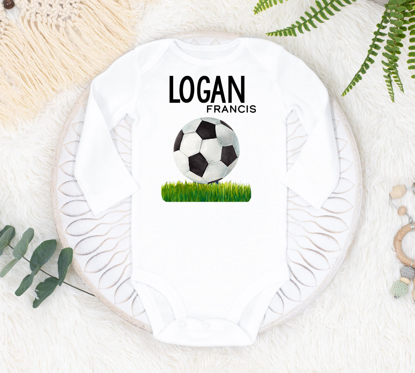 Soccer Baby Bodysuit, B74