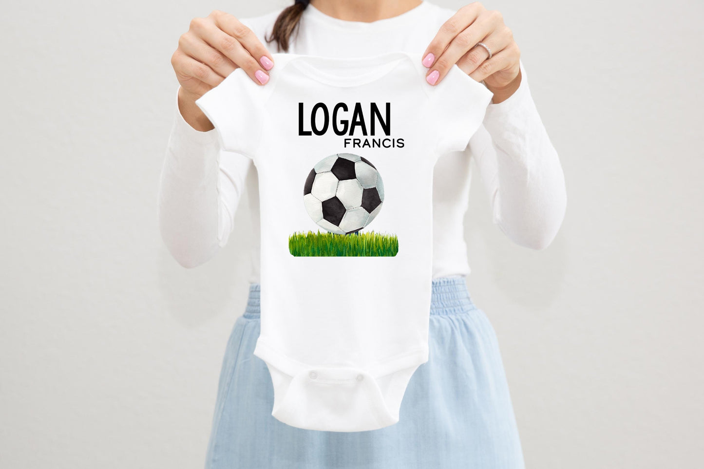 Soccer Baby Bodysuit, B74