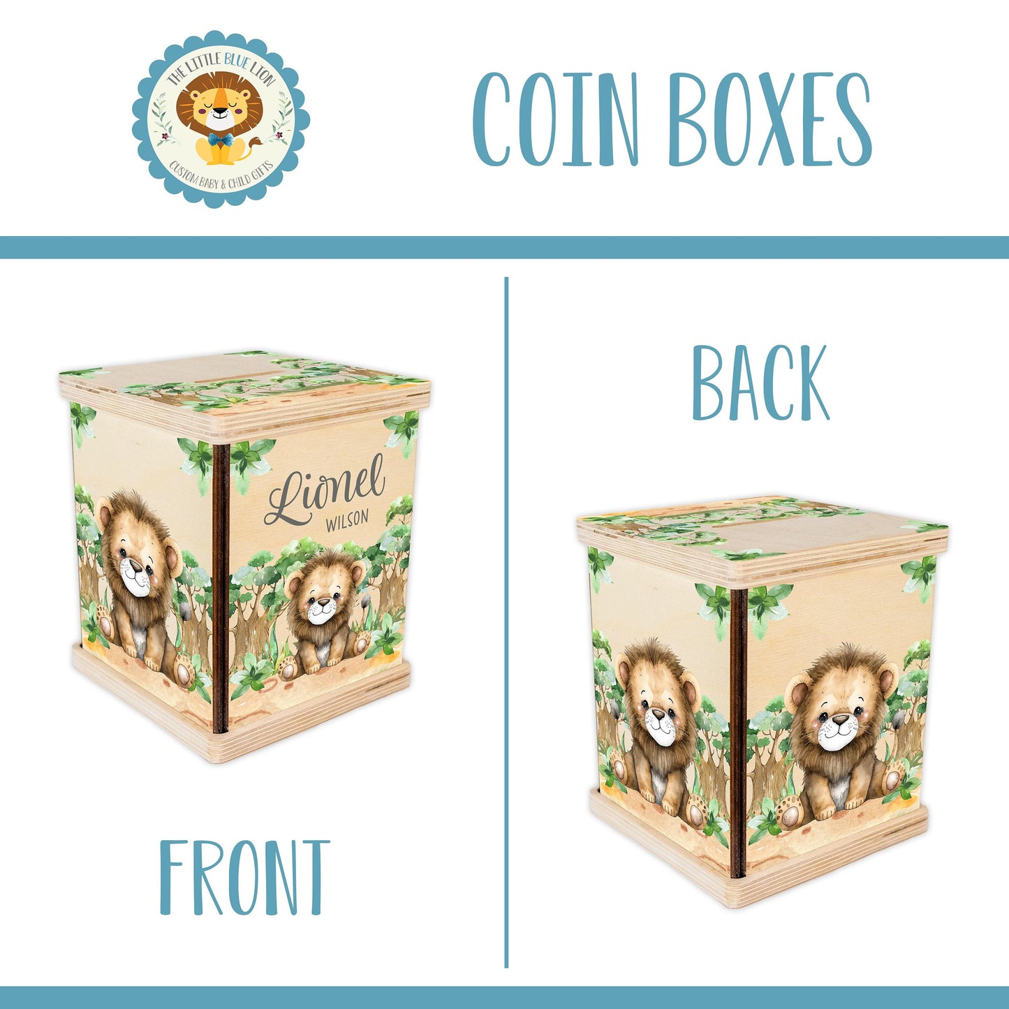 Lion Piggy Bank, Safari Girl S54